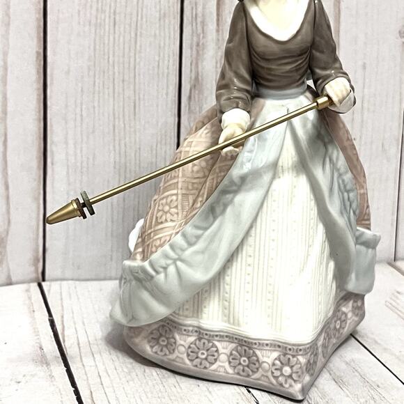 Retired Lladro 5210 Daisa 1983 Girl Bow Lace Parasol Figurine MISSING PARASOL - Picture 4 of 12